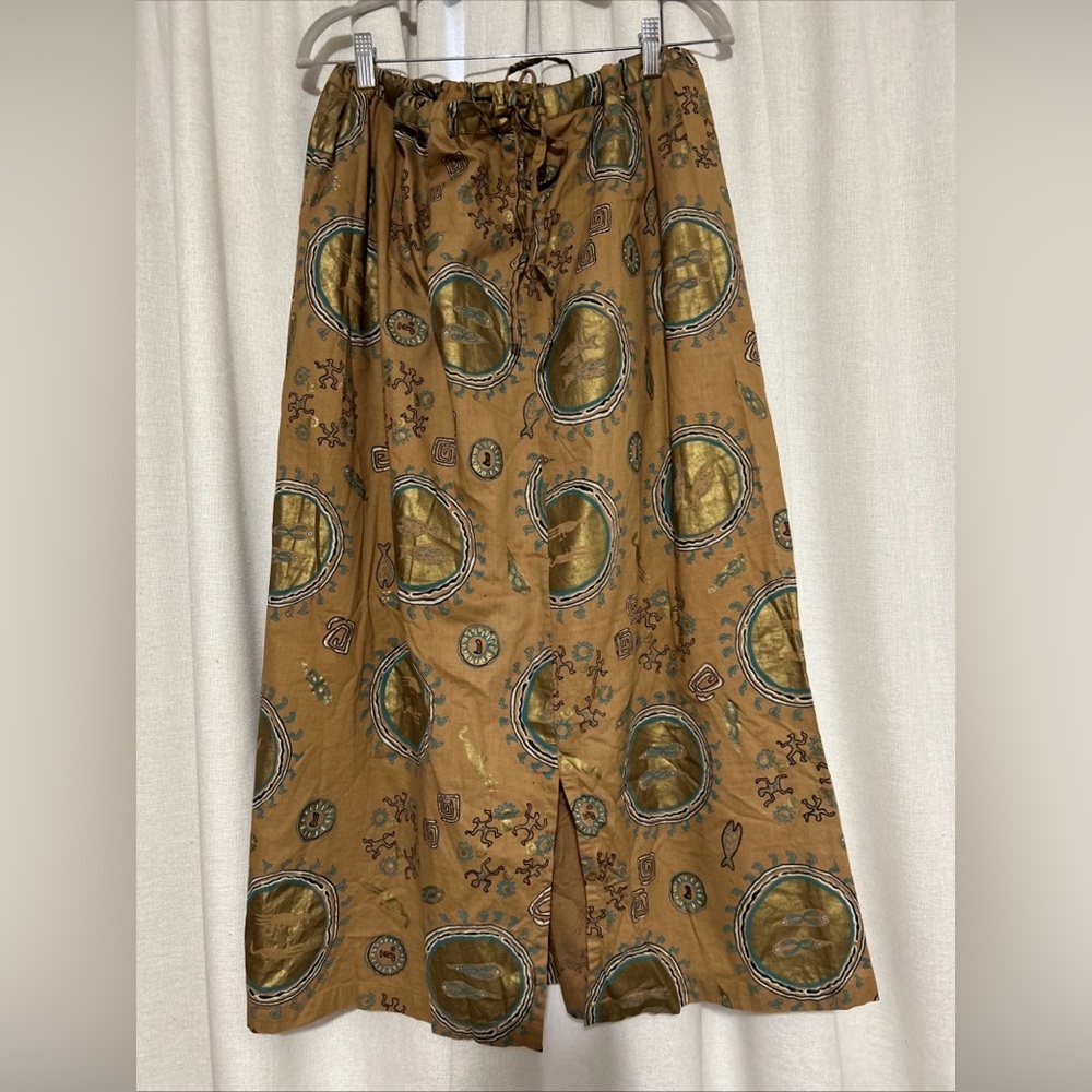The African Village 100% Cotton Maxi Skirt